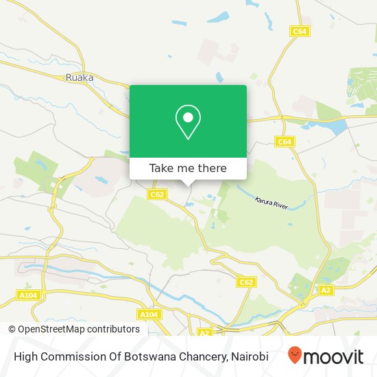 High Commission Of Botswana Chancery map