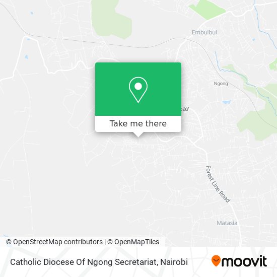 Catholic Diocese Of Ngong Secretariat map
