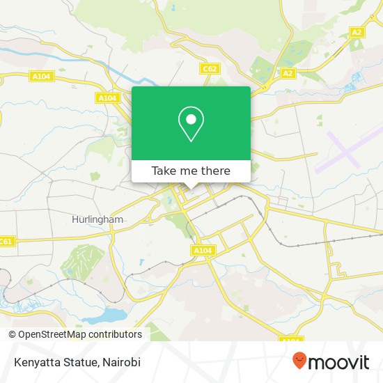 Kenyatta Statue map
