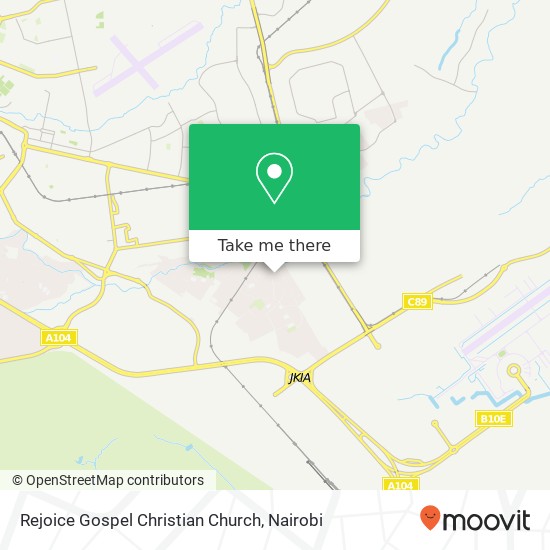 Rejoice Gospel Christian Church map