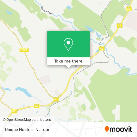 Unique Hostels map