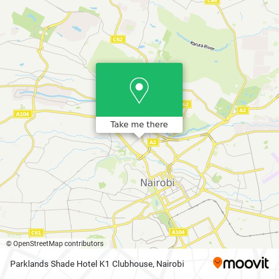 Parklands Shade Hotel K1 Clubhouse map