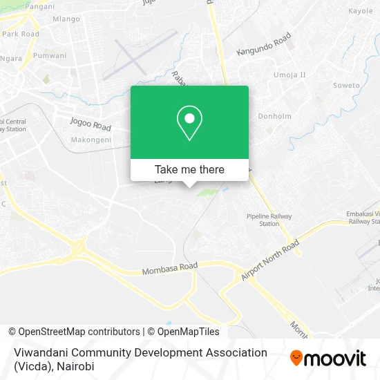 Viwandani Community Development Association (Vicda) map