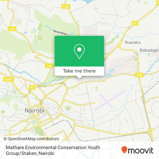 Mathare Environmental Conservation Youth Group / Staken map