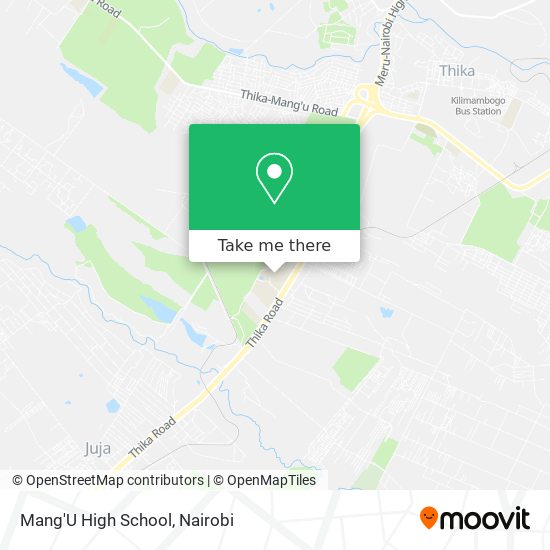 Mang'U High School map