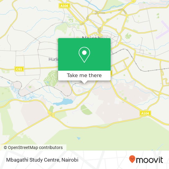 Mbagathi Study Centre map
