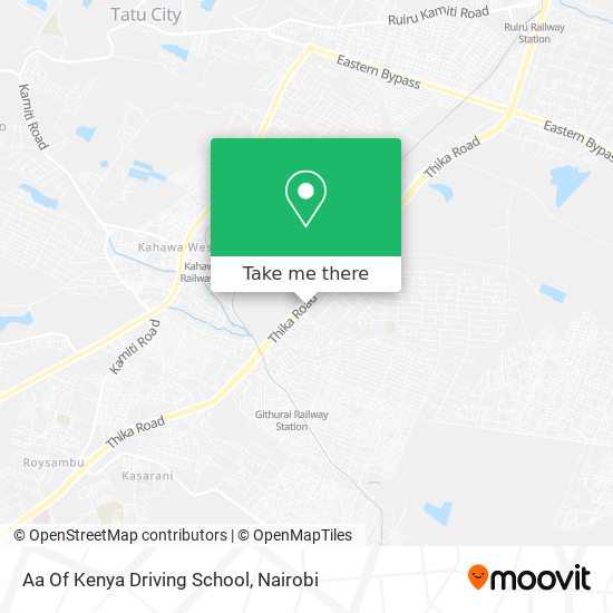Aa Of Kenya Driving School map