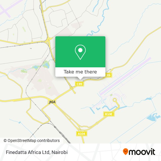 Finedatta Africa Ltd map