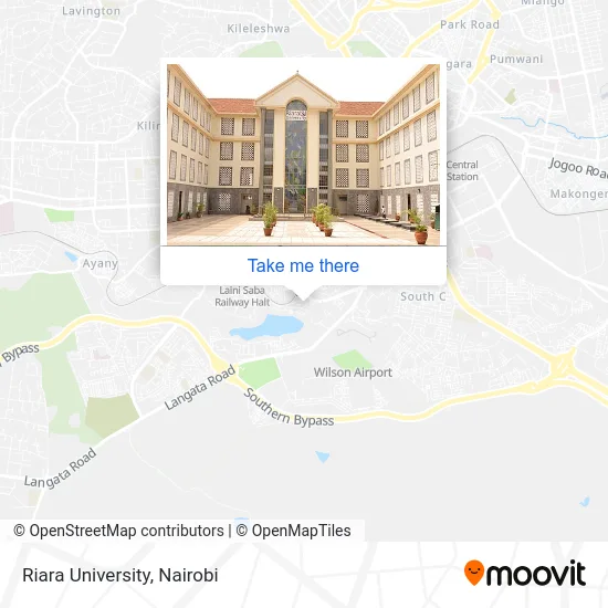 Riara University map