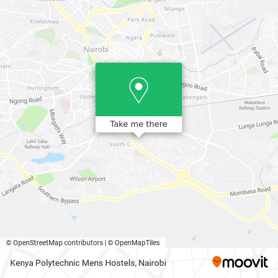 Kenya Polytechnic Mens Hostels map