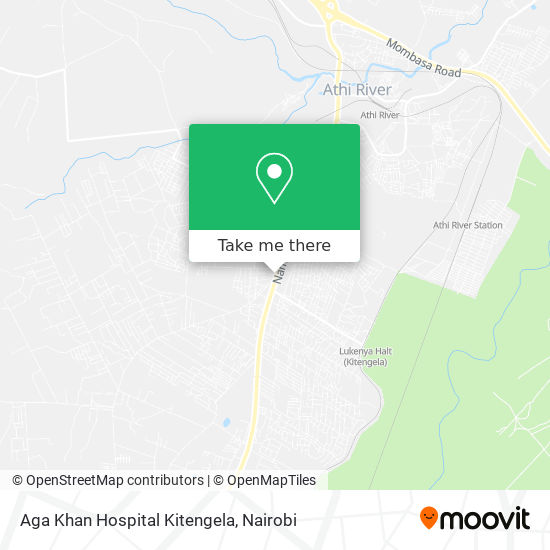 Aga Khan Hospital Kitengela map