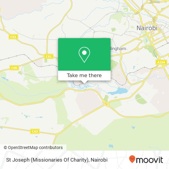 St Joseph (Missionaries Of Charity) map