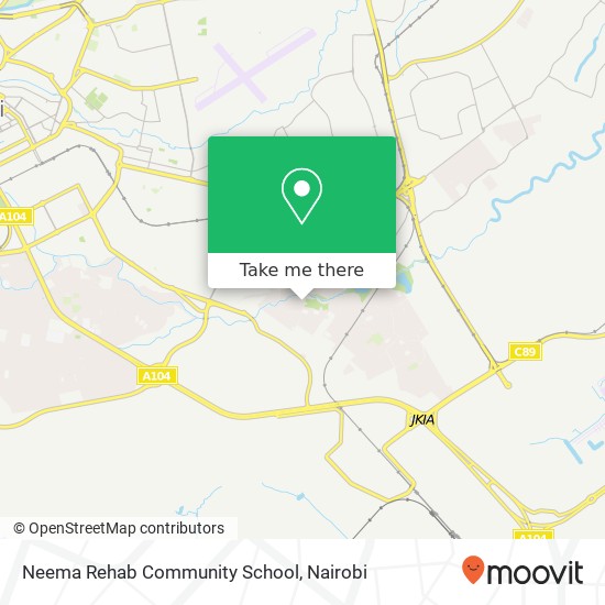 Neema Rehab Community School map