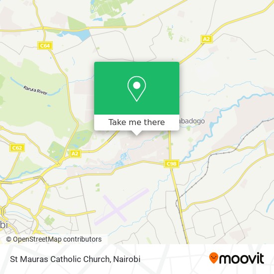 St Mauras Catholic Church map