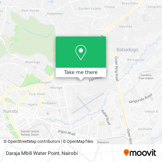 Daraja Mbili Water Point map