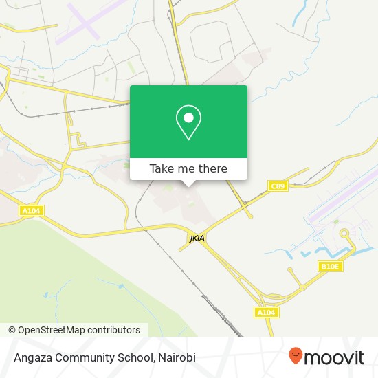 Angaza Community School map