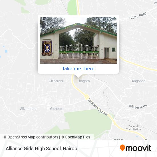 Alliance Girls High School map