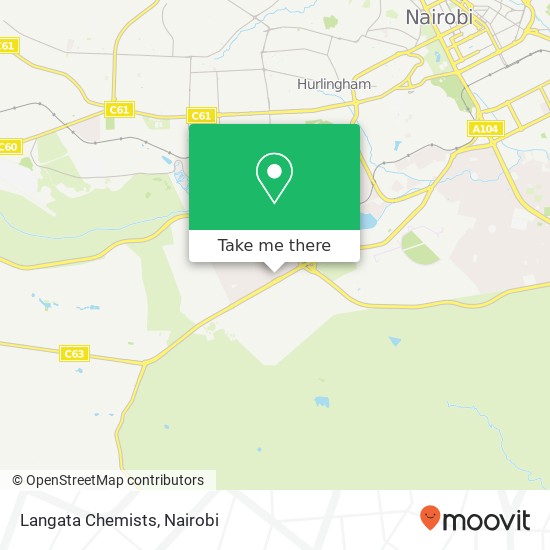 Langata Chemists map