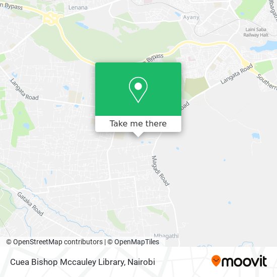 Cuea Bishop Mccauley Library map