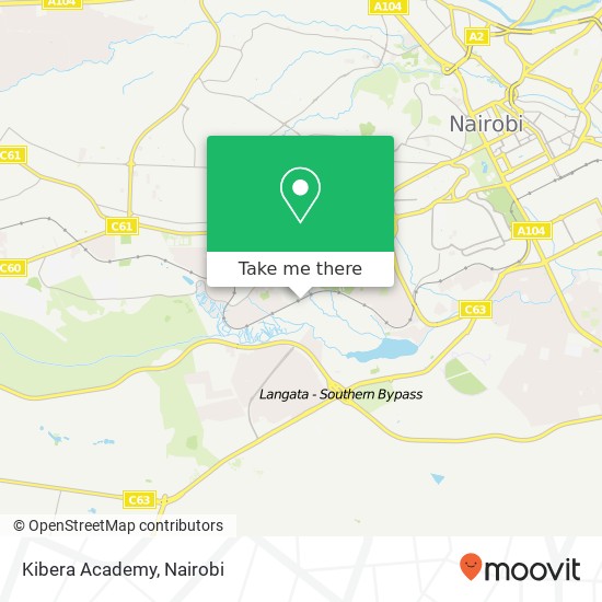 Kibera Academy map