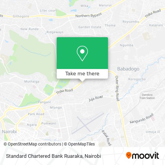 Standard Chartered Bank Ruaraka map