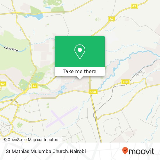 St Mathias Mulumba Church map