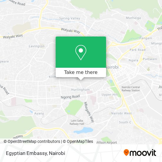 Egyptian Embassy map