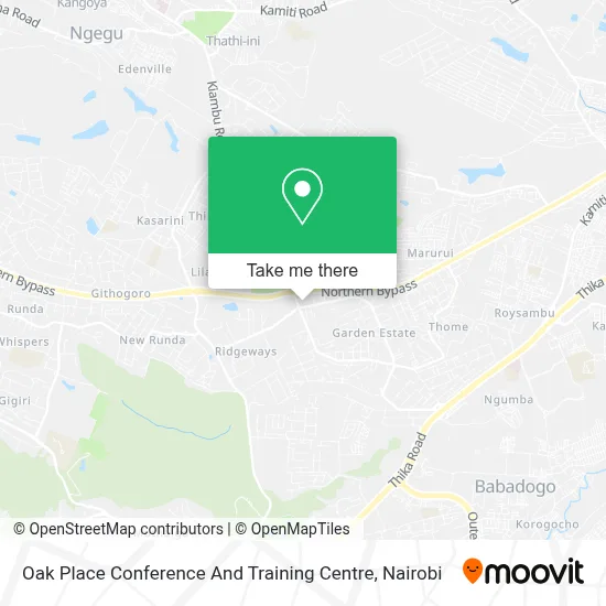 Oak Place Conference And Training Centre map