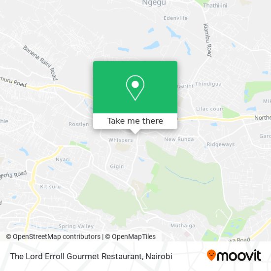 The Lord Erroll Gourmet Restaurant map