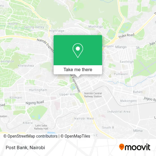 Post Bank map