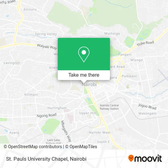 St. Pauls University Chapel map