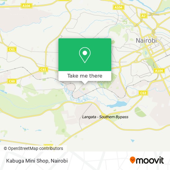 Kabuga Mini Shop map