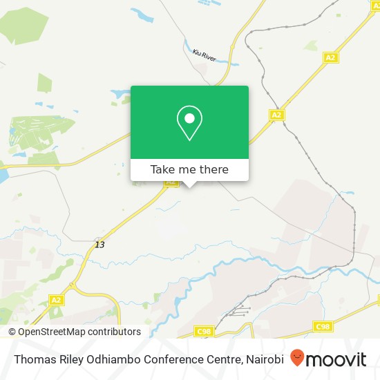 Thomas Riley Odhiambo Conference Centre map