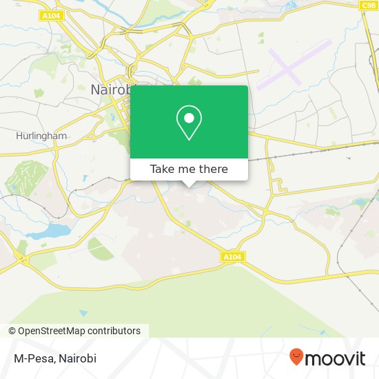 M-Pesa map