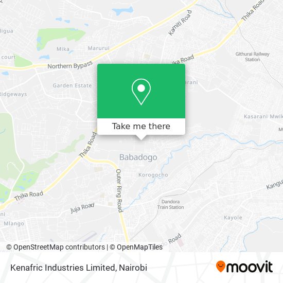 Kenafric Industries Limited map