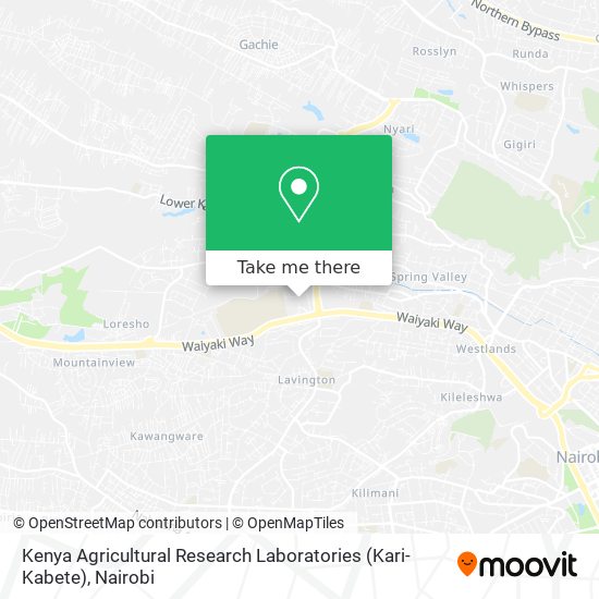 Kenya Agricultural Research Laboratories (Kari-Kabete) map