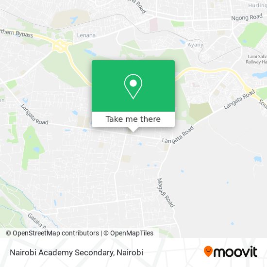 Nairobi Academy Secondary map