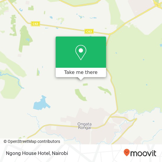 Ngong House Hotel map