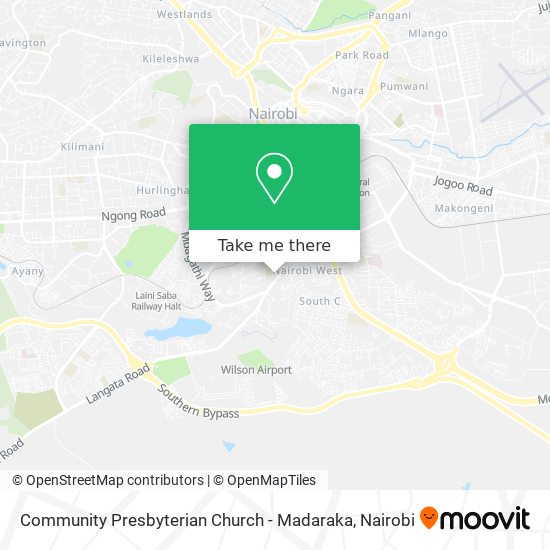 Community Presbyterian Church - Madaraka map