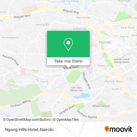 Ngong Hills Hotel map