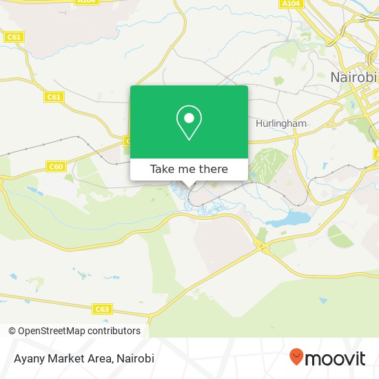 Ayany Market Area map