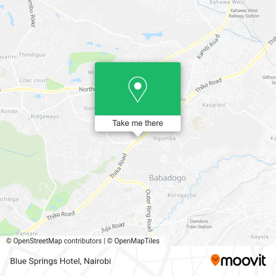 Blue Springs Hotel map