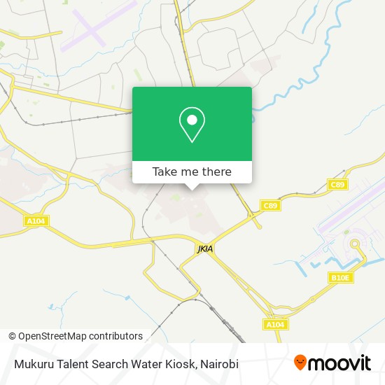 Mukuru Talent Search Water Kiosk map
