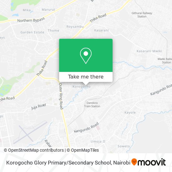 Korogocho Glory Primary / Secondary School map