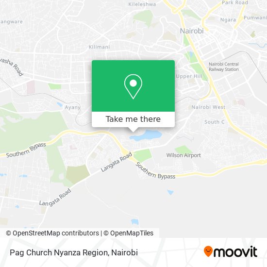 Pag Church Nyanza Region map