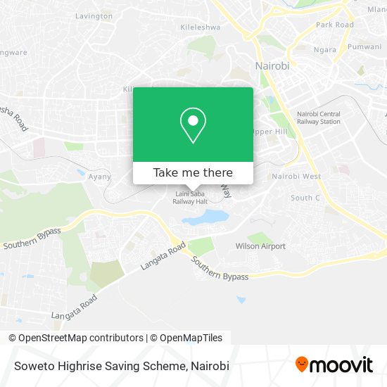 Soweto Highrise Saving Scheme map