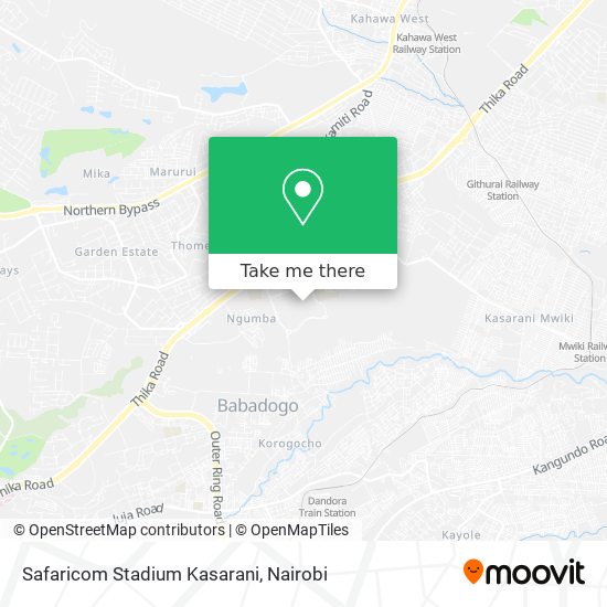 Safaricom Stadium Kasarani map