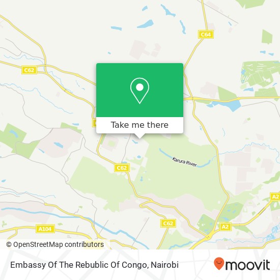 Embassy Of The Rebublic Of Congo map