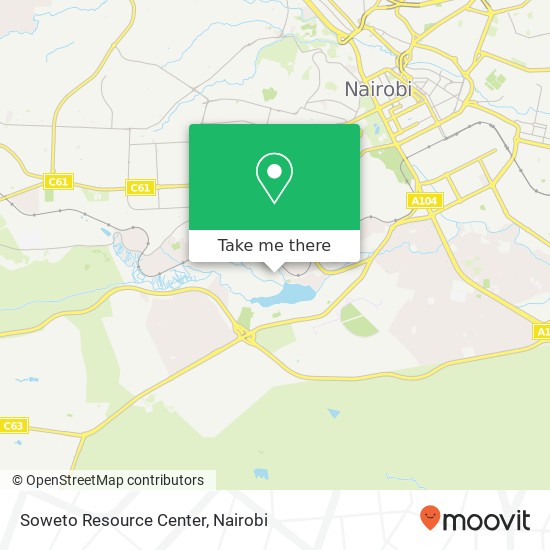 Soweto Resource Center map