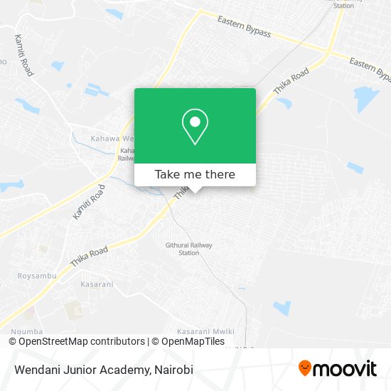 Wendani Junior Academy map